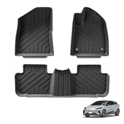 Smabee for MG4 EV 2022-2026 Car Floor Mats Trunk Pad TPE 3D Foot Pad All Weather Auto Accessories Black