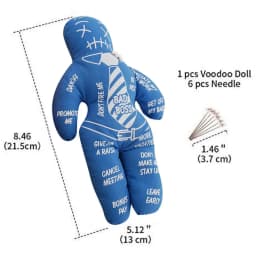 Bad Boss Voodoo Doll Toys Handmade Personalized Polyester Doll Holiday Party Gifts