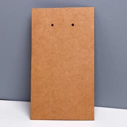 25PCS 6.5X11.5CM White Black Stud Earrings Cardboard Blank Vertical Cards For Jewelry Making DIY Display Packages Wholesale