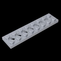 Gobricks GDS-699 Technical, Plate 2 x 8 with 7 Holes compatible with lego 3738 pieces of children's toys Building Blocks