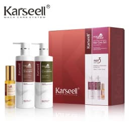 Original Karseell 500ml Moisture Shampoo Argan Oil Moisturizing Smooth Shampoo Hair Care Set 1/2/3pcs for Dry and Damaged Hair