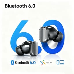 KEBIDUMEI Bluetooth 6.0 In-Ear Earbuds Mini True Wireless Headphones ANC Noise Cancellation Earphones IPX7 Waterproof Headsets