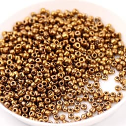 Size 1.5mm 2mm 3mm 4mm Electroplating Silver Bronze Metal Color Millet Beads Diy Handmade String Necklace Scattered Beads