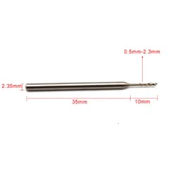 10PCS Drill Bit For Metal Wood Working Drilling Shank 2.35mm Jewelry Engraving Tool
