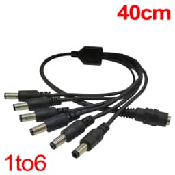5.5* 2.1mm 1 to 2/3/4/5/6/8 Way DC Power Splitter Cable 5V 12V Power Adapter Connector Cord For LED Strip Lights CCTV Camera