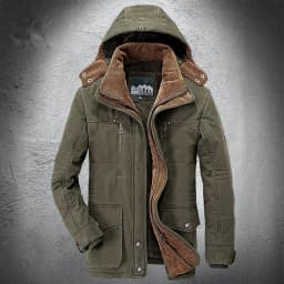 Plus Velvet Thick Warm Multi Pocket Jackets Solid Parkas Male Coat Large Size Clothing New Parka Outdoor Men's Winter Jacket