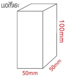 Acrylic Plexiglass Square Stamping Transparent Block Cosmetics Display Stand Photography Props Dolls Perfume Ring Jewelry Holder