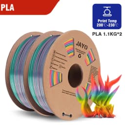 JAYO PETG PLA MATTE PLUS SILK Marble Wood 3D Printer Filament 2Roll 1.75mm Filament Environmental Material For 3D Pen & Printers