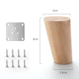 4Pcs Solid Wood Furniture Legs Height10-30cm Inclined Cone Sofa Bed Cabinet Table and Chair Replacement Feet Sloping