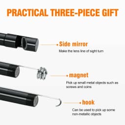 3-in-1 5.5/8mm USB Type-C Endoscope Camera 1080P 720P 480P, IP67 Waterproof Snake Borescope for Android OTG Phone PC, Car Sewer