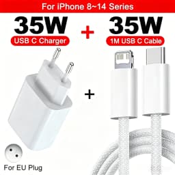 For Apple Original PD 35W Type C Quick Charger For iPhone 17 16 15 14 13 12 11 Pro Max Samsung Xiaomi Fast Charging Charge Cable