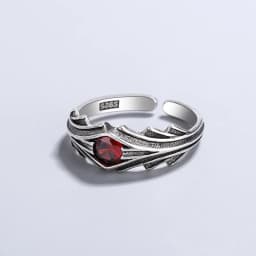925 Sterling Silver Sanding Face Adjustable Rings For Women Ladies Elegant Luxury Quality Jewelry Accessories Jewellery