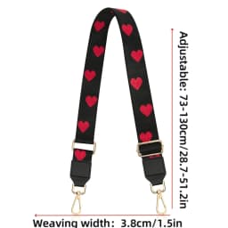 Wide Adjustable Bag Strap Replacement Crossbody Purse Straps Ethnic Print Woven Handbag Shoulder Strap For DIY Messenger Bag Acc