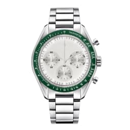 Custom Logo Diy Glow Watchs 40mm Vk63 Quartz Movement Watch Man Waterproof Mens Quality Luxury Mineral Glass Time Running Second