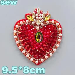 Embroidery Sequined Alphabet Pearl Letter Cross Patch,sequins Heart Beaded Eye Patches Badges Appliques for Clothing WF2210252