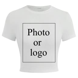 Women's Crop T-shirt Customize your team uniform design logo Y2K Fans Aid Club Fashion Party sisters DIY T-shirt Elasticity