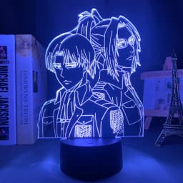 Anime Light Attack on Titan 4 Eren Yeager Figure for Bedroom Decor Night Light Kids Birthday Gift Shingeki No Kyojin 3d Lamp AOT