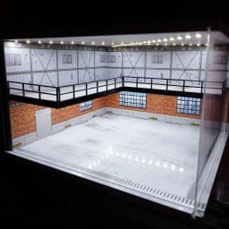1/64 1/18 1/24 1/32 1/43 Scale Car Garage Diorama Models Set Scene LED Parking Lot Model for Matchbox Hot Wheels Collection