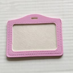 PU Leather Material Card Sleeve Sets Women ID Badge Case Clear Bank Credit Card Badge Holder Bags School Student Bus Card Cover