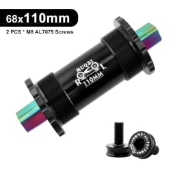 Ceramic Bearing Bicycle Bottom Bracket 68x103/107/110/113/119/122mm Square Titanium Axle Road Mountain Bike Central Axis BB Sets