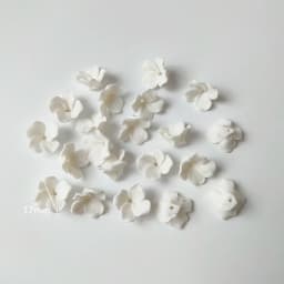 50pcs Handmade Ceramic Flower Material White Color Porcelain Floral Hair Accessories For DIY Jewelry Make Parts