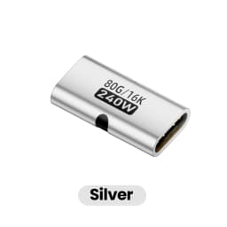 USB C to C Adapter PD3.1 240W Female to Female 80Gbps Fast Charging 16K 60Hz High Speed Type C Connector Converter