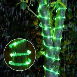Solar Rope Lights Solar LED Light Path Deck Outdoor Garden Solar String Lights Waterproof Outdoor Lighting Strips 8 Light Modes