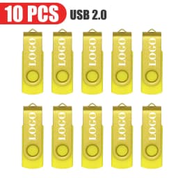 10pcs/lot USB 2.0 USB Flash Drive Flash Memory Card 32GB Pendrive 64GB Usb Stick 4GB 8GB 16GB Memory Stick U Disk Free Logo