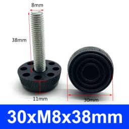 M6 M8 M10 Adjustable Leveling Chair Leg Feet Furniture Mat Screw-in Base Sofa Bed Cabinet Table Floor Protector Anti-slip Pad