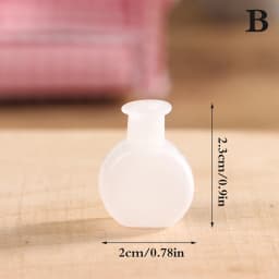 24 Styles 1/12 Miniature Dollhouse Glass Vase Mini Flower Vase for Doll House Decoration Accessories