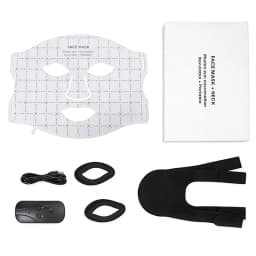 7 Color LED Face Mask with Neck Wireless Portable Red Light Therapy for Anti-Aging, Wrinkles, Skin Rejuvenation, Home Use