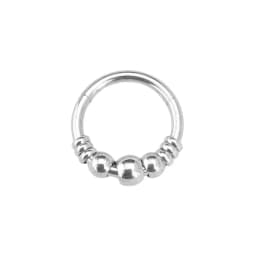 Flower Moon Heart Tush Teardrop Septum Piercing Drop Clicker Segment Nose Ring Daith Conch Hoop Earring 316L Surgical Steel 16G