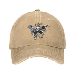 Monster Hunter Wilds Men Women Baseball Caps Forbidden Lands Research Commission Distressed Denim Hats Vintage Outdoor Headwear