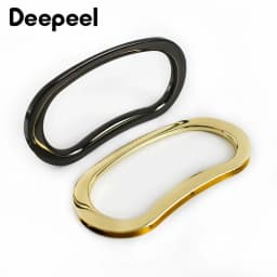 2Pcs Deepeel 3.8X8.8cm Metal Bags Handle Purse Frame Kiss Clasp Handbag Replacement Handles DIY Women Bag Hardware Accessories