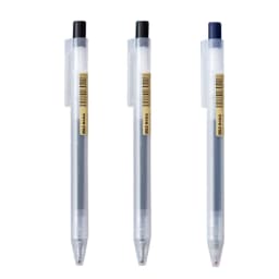 0.5mm Press Gel Pen Blue/Black/Dark Blue/red Ink MUJIs Refills Rod Handle Ballpoint School Office Student Writing Stationery