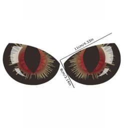 Car Safety Reflective Eyes Sticker 3D Long Lasting Car Decoration Funny Stickers Night Driving for Car Bike Helmet