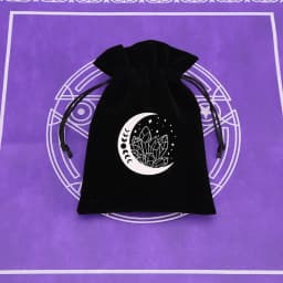 1Pcs 13x18cm Tarot Storage Velvet Bag Drawstring Pocket Board Game Card Embroidery Package Witchcraft Supplies for Altar Tarot