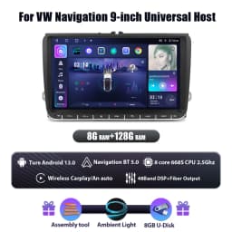 Wowuseful Digital Dashboard Cluster For VW Polo 6R 08-16ys VENTO crossfox 15 Navigation Radio Android Player Map Paneel Cockpit