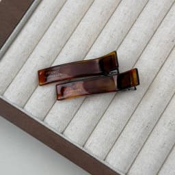 Korean simple acetic acid semi-tie one-word clips bangs hairpin women's forehead hairpins 2024 new niche duck bill clip