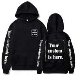2025 Student Casual Customized Printed Text DIY Hoodie Custom Personalized Hoody Custom Hoodies Text Sweatshirt Tops