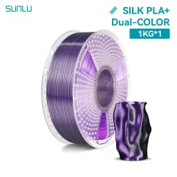 SUNLU Silk PLA Plus 3D Printer Filament 1KG/Spool 1.75mm ±0.02MM Pla+ Rabinbow Dual/Triple Colors 3D Prting Filaments Rapid Ship