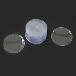 10pcs Clear Round Badge PVC Protective Case Pins Badge Storage Bags for DIY Making Badge Display Bag Packing Cover Materials