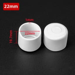 10mm-50mm Round White End Cap Silicone Rubber Blanking Stopper Cover