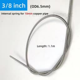 Internal Copper Pipe Bending Spring for Air Condition Steel Manual Pipeline Spring Tube Bending Tool 3/4/5/6 Points 10-19mm