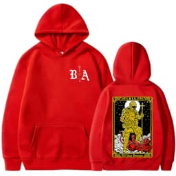 Demons Skeleton Brothers in Arms Double Sided Printed Hoodies Men's Clothing Fashion Sweatshirt Oversized Long Sleeve Pullovers