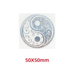 Five elements Yin and Yang Tai Chi Eight diagrams pattern metal stickers mobile phone stickers laptop car stickers decoration