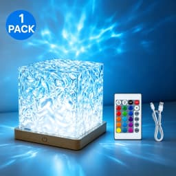 PZSUNLY New RGB 16 Colors Ocean Wave & Aurora Projection Night Light Remote Control USB Rechargeable Table Lamp Bedroom Home Decor Birthday Gift for Kids Adults