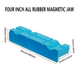 Blue Rubber Vise Magnetic Protective Cover Protection Strip Jaws for 2.5/4/5/6 Inch Hand Tools Bench Vise Protector Accessories