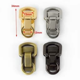 5Pcs Metal Buckles Bag Side Clip Clasps for Handbag Strap Chain Hanger Connector Screw Decoration Hook DIY Hardware Accessories
