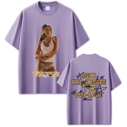 Singer Tate Mcrae So Close To What Album T-shirt Miss Possessive Tour 2025 T Shirts Summer Men Women Fashion Oversized Tshirt